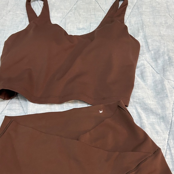 Brown Two-Piece aerie legging bra med/8 - Picture 5 of 8